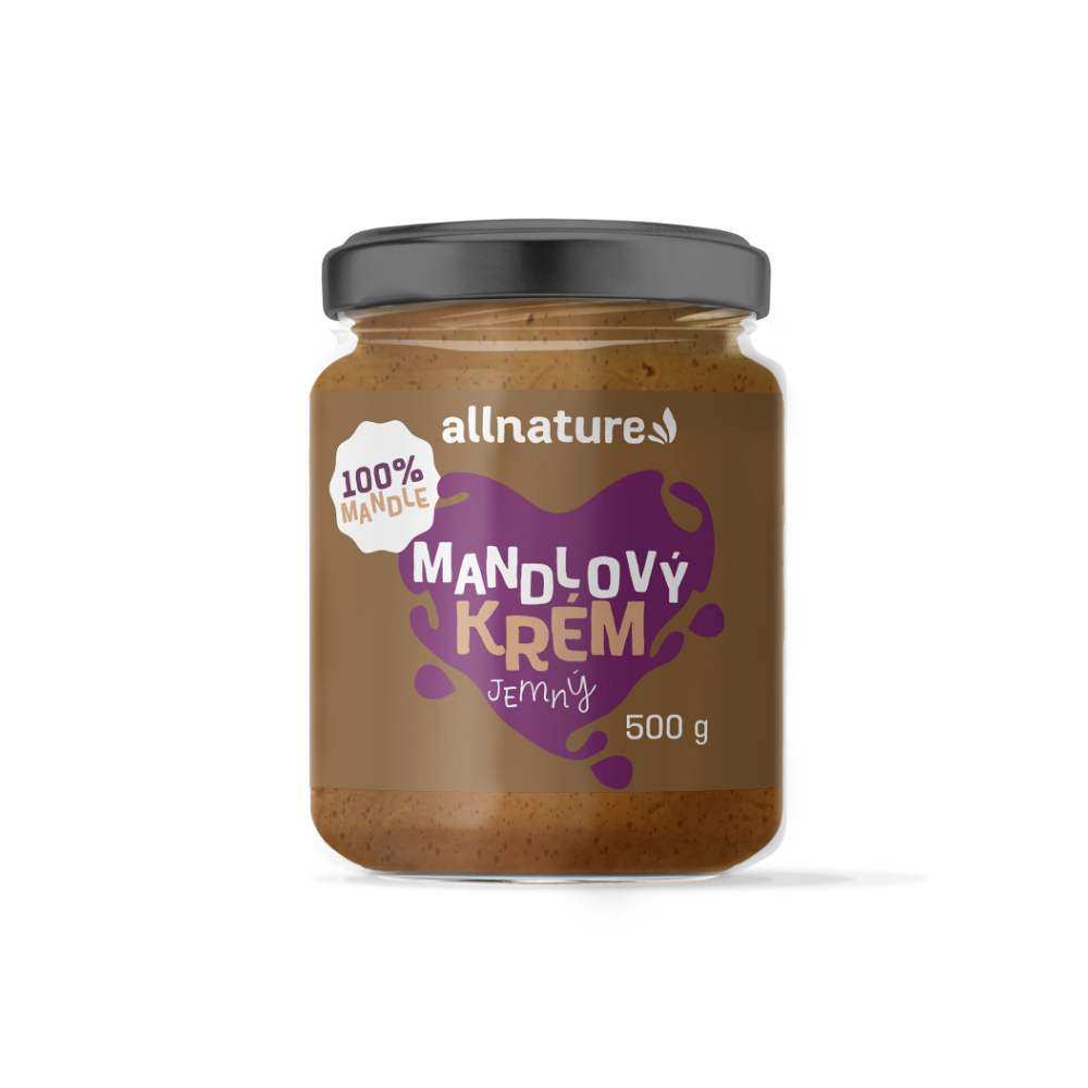 Allnature Mandľový krém 100 % orechový krém 500 g kúpite na Mojalekaren.sk