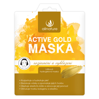 ALLNATURE Maska Active Gold rozjasnenie a vyhladenie 25 g