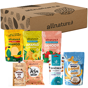 ALLNATURE Maškrtenie big pack (Darčekové balenia potravín) - Sladké, Slané, Viaczložkové