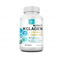 ALLNATURE Morský kolagén + vitamín C + vitamín B3 30 kapsúl ALLNATURE Morský kolagén + vitamín C + vitamín B3 30 kapsúl