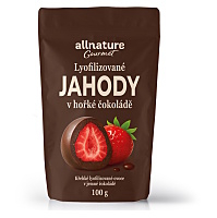 ALLNATURE Mrazom sušené jahody v horkej čokoláde 100 g