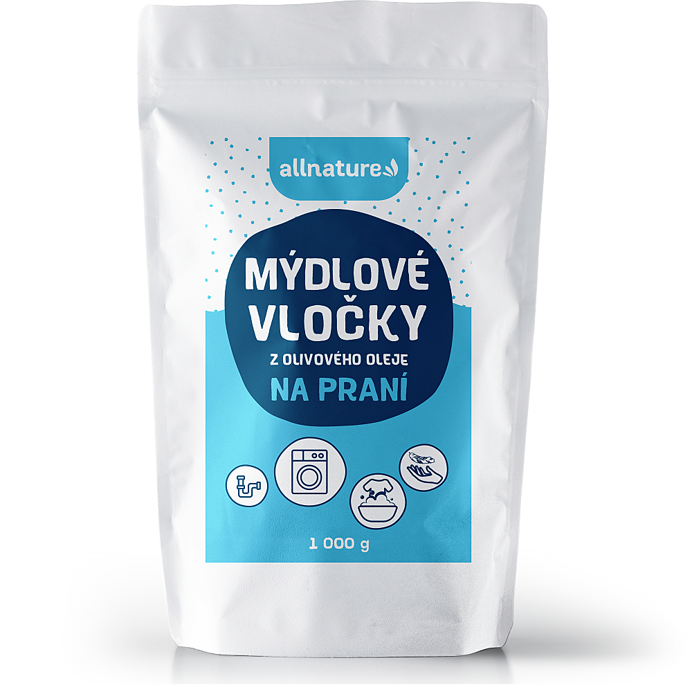 ALLNATURE Mydlové vločky z olivového oleja 1000 g