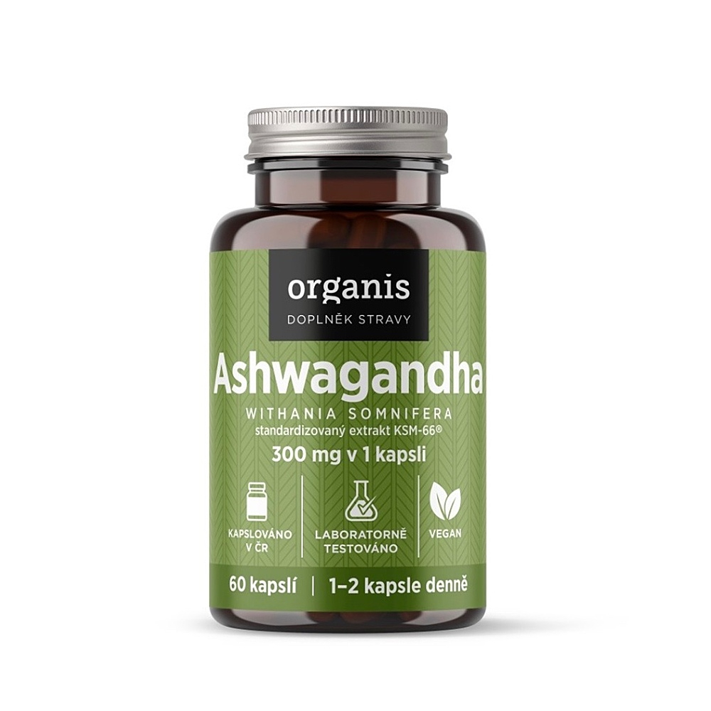 ORGANIS Ashwagandha KSM-66® 300 mg 60 kapsúl