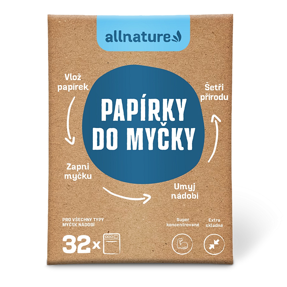 ALLNATURE Papieriky do umývačky 16 kusov