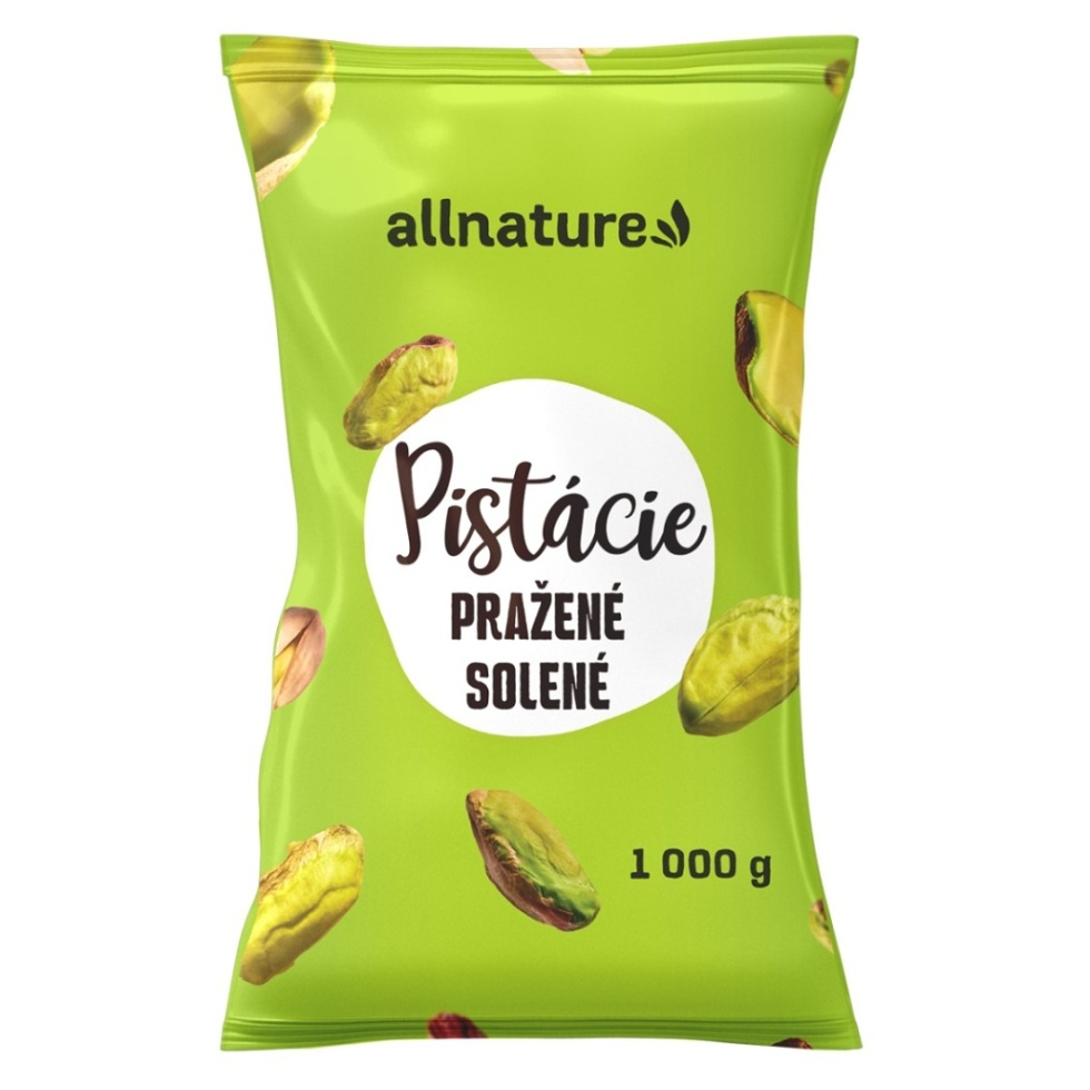 Allnature Pistácie pražené solené orechy pražené solené 1000 g kúpite na Mojalekaren.sk