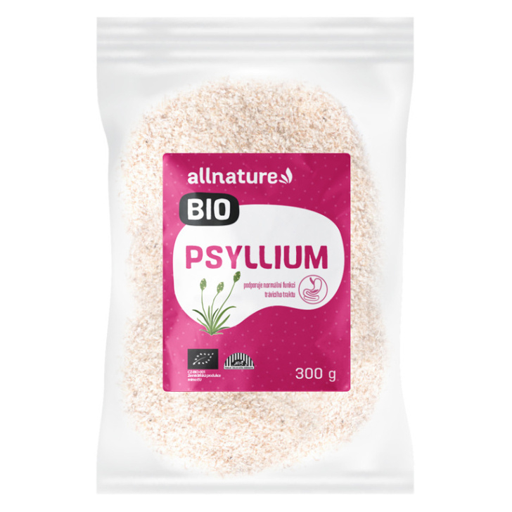 Allnature Psyllium BIO vláknina v BIO kvalite 300 g kúpite na Mojalekaren.sk