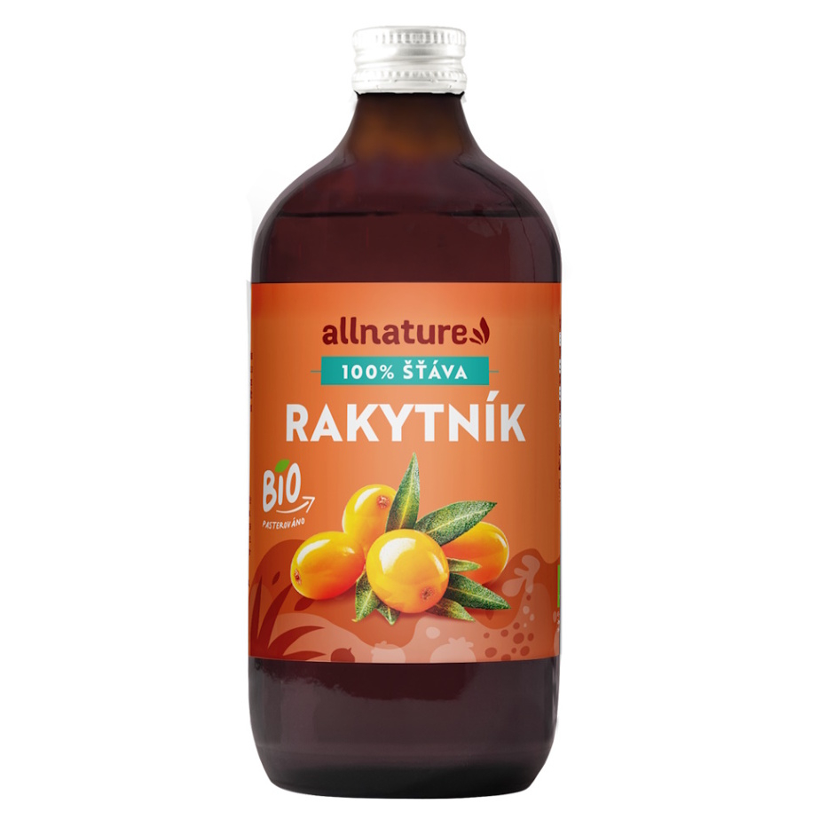 Allnature Rakytník BIO 100 % šťava v BIO kvalite 500 ml
