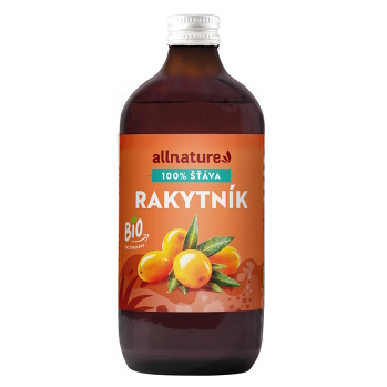 ALLNATURE Rakytníková šťava 100% BIO 500 ml