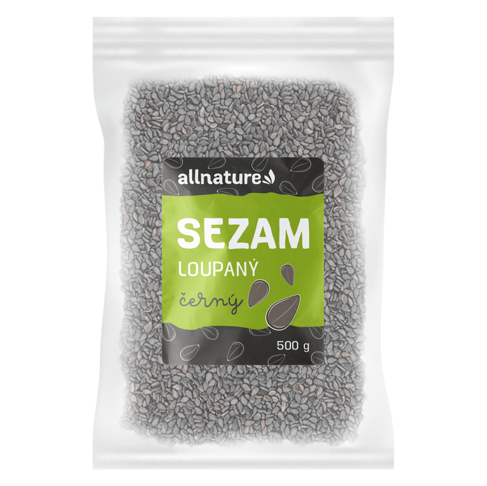 ALLNATURE Sezam čierny 500 g kúpite na Mojalekaren.sk