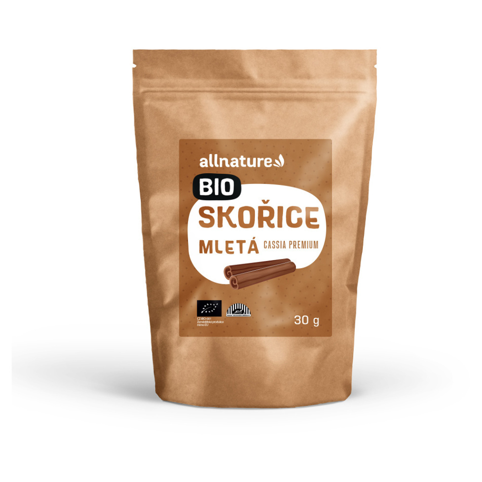 ALLNATURE Škorica mletá Cassia BIO 30 g kúpite na Mojalekaren.sk