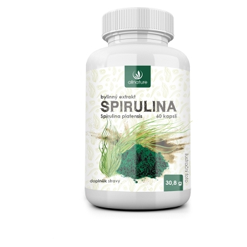 ALLNATURE Spirulina bylinný extrakt 60 kapsúl