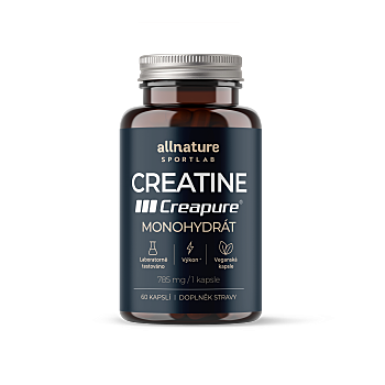 ALLNATURE Sportlab creatine creapure monohydrát 60 kapsúl (Monohydrát)