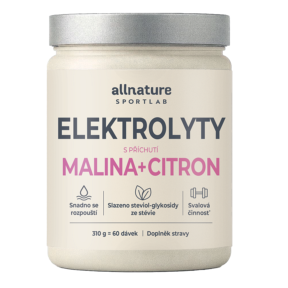 ALLNATURE Sportlab elektrolyty malina a citrón 310 g