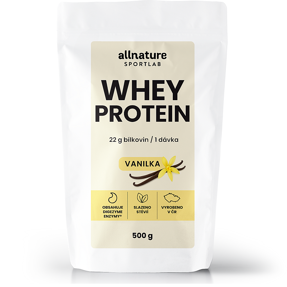 ALLNATURE Sportlab whey proteín vanilka 500 g