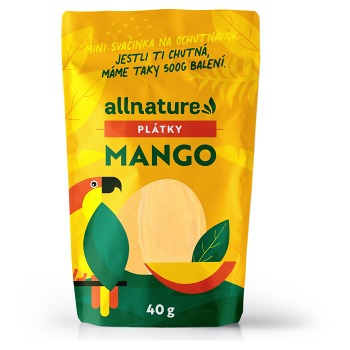 ALLNATURE Sušené mango plátky 40 g (Rôznorodé ovocie) - Prírodné
