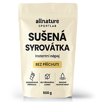 ALLNATURE Srvátka sušená 500 g (Srvátka) - Instantné