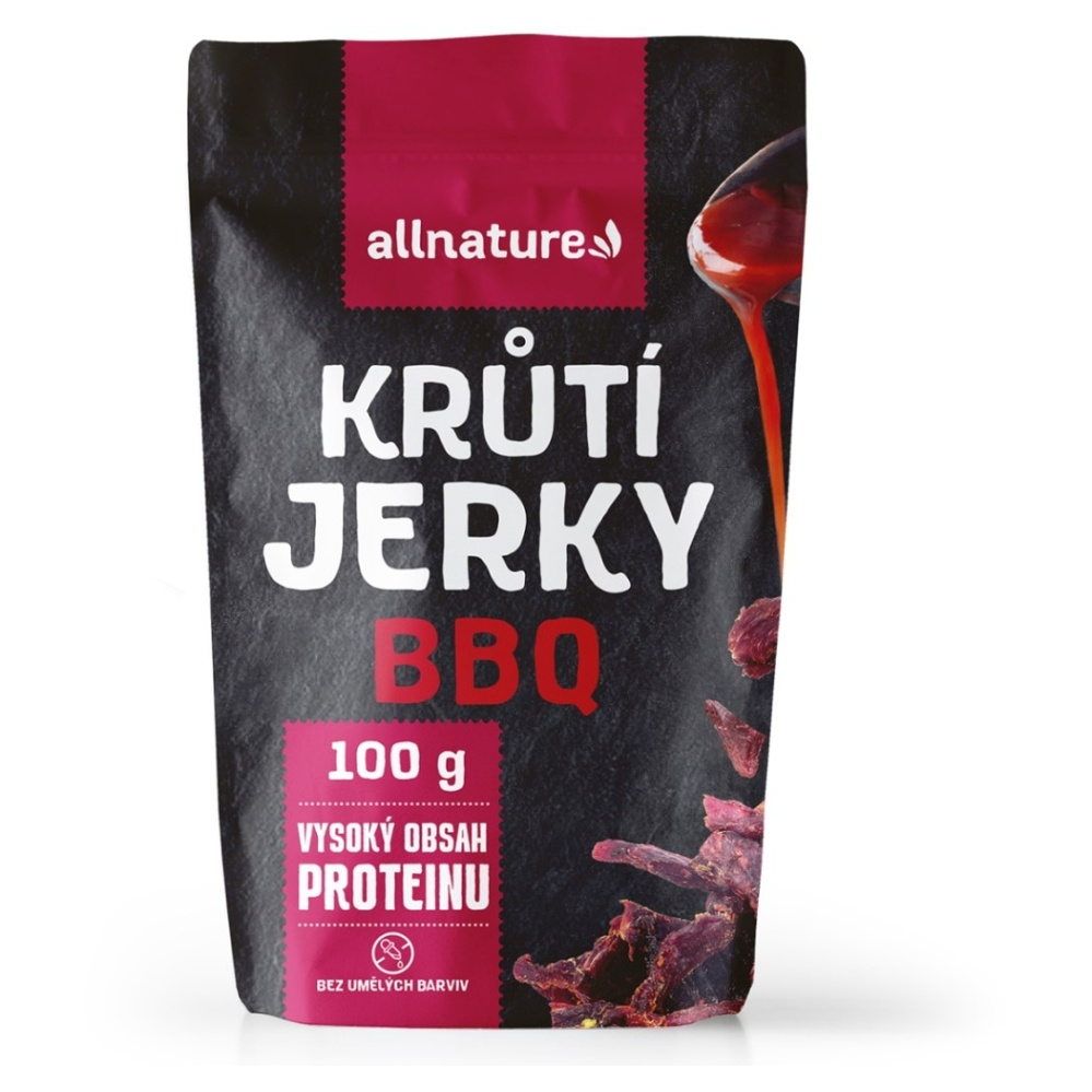 Allnature Morčacie jerky BBQ sušené mäso morčacie 100 g
