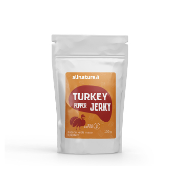 ALLNATURE Turkey pepper Jerky sušené mäso 100 g