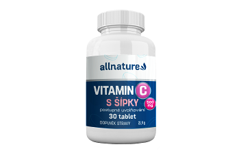 ALLNATURE Vitamín C so šípkami 500 mg 30 tabliet