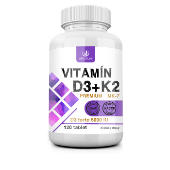 ALLNATURE Vitamín D3+K2 Premium 120 tabliet