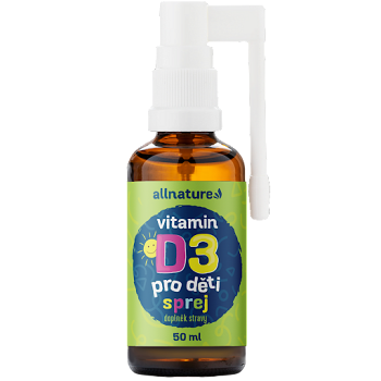 ALLNATURE Vitamín D3 pre deti s MCT olejom v spreji 50 ml