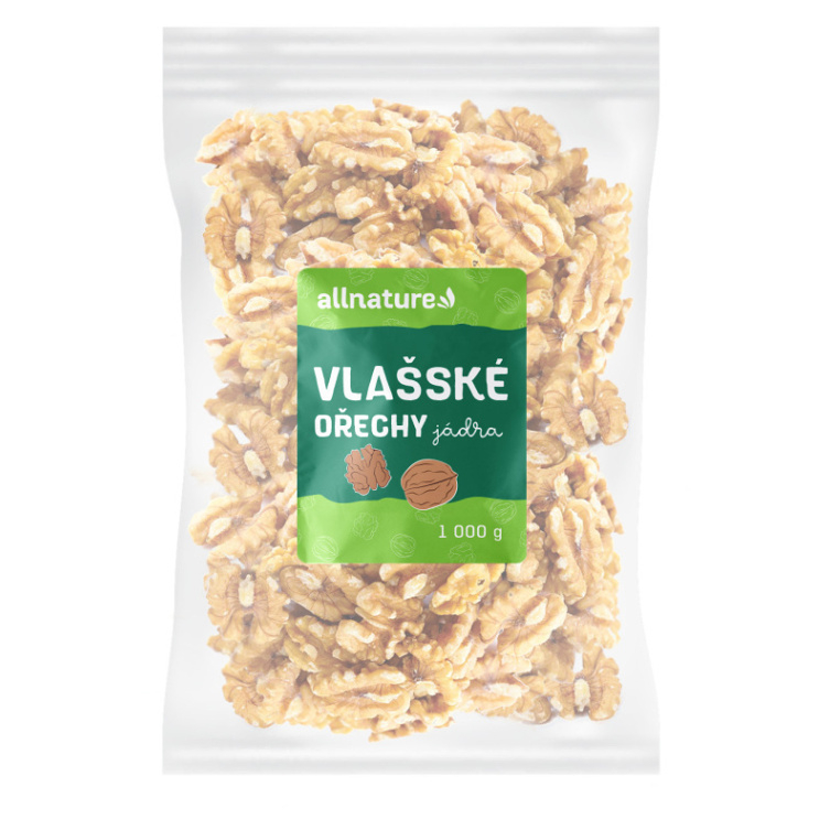 Allnature Vlašské orechy orechy natural 1000 g kúpite na Mojalekaren.sk