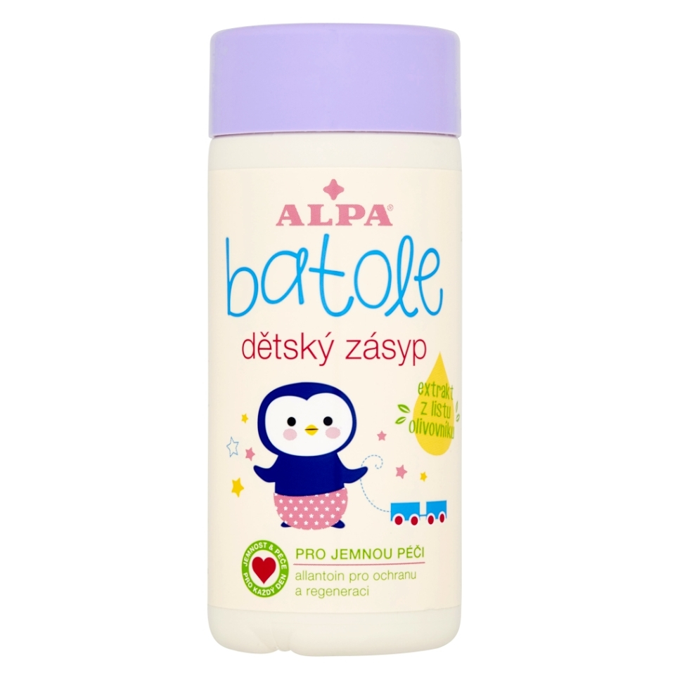 E-shop BATOLE Detský zásyp s extraktom olivovníka a sypačka 100g