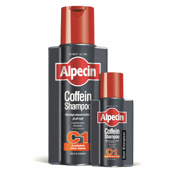 ALPECIN Kofeínový šampón C1 250 ml + ALPECIN Kofeínový šampón C1 75 ml