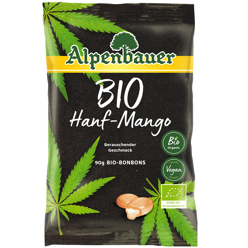 Alpenbauer BIO Konope – mango cukríky v BIO kvalite 90 g
