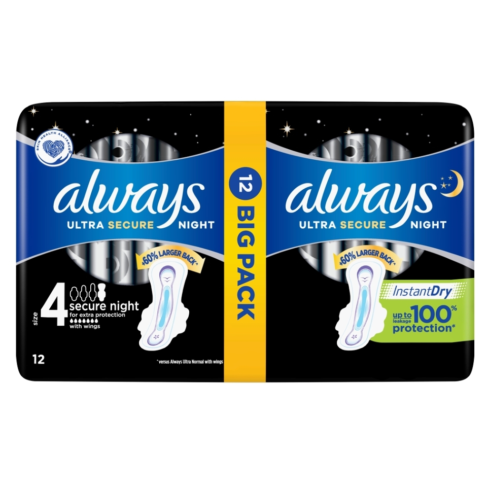 ALWAYS vložky Ultra Extra Night Protection 12 ks kúpite na Mojalekaren.sk