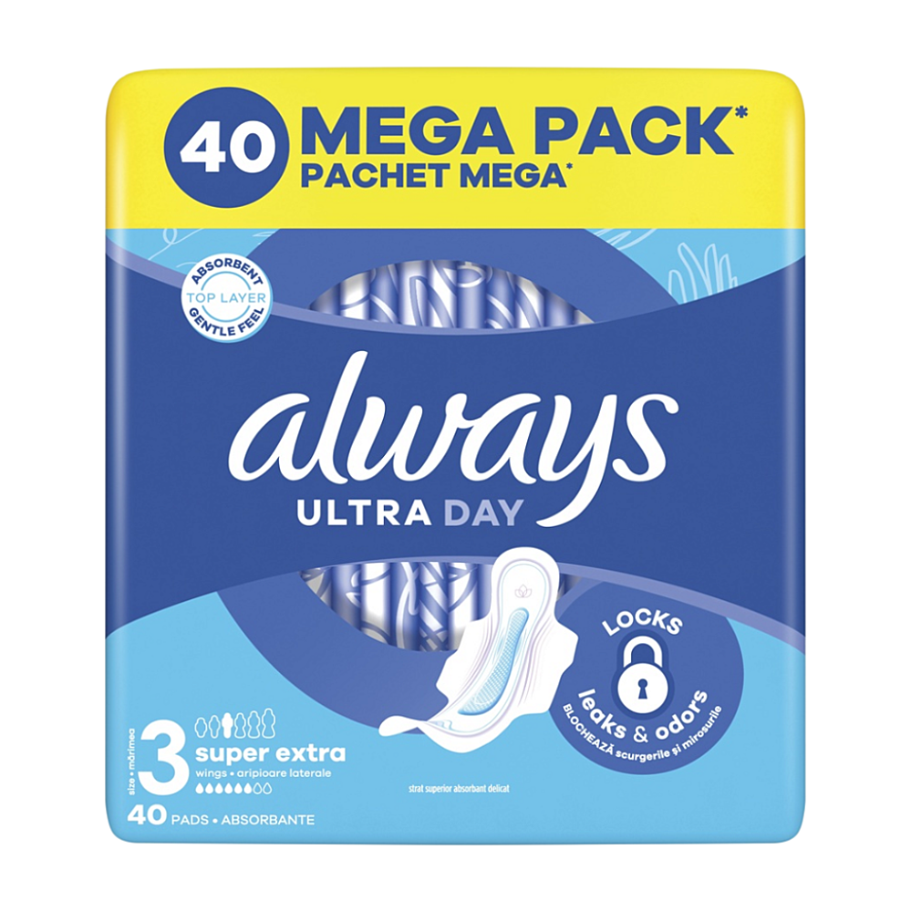 ALWAYS Ultra Day Hygienické vložky Super Extra 40 kusov