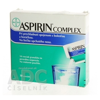 ASPIRIN COMPLEX gru por 500 mg/30 mg 1x10 vrecúšok