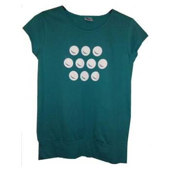 Amalthea Dámske tričko módne tyrkysovej farby veľkosť L