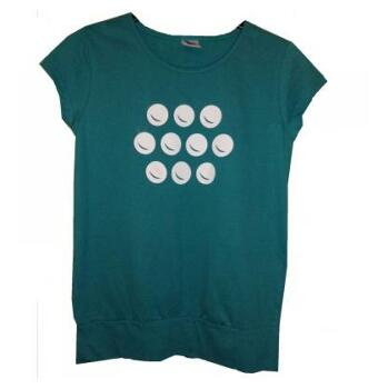 Amalthea Dámske tričko módne tyrkysovej farby veľkosť XL