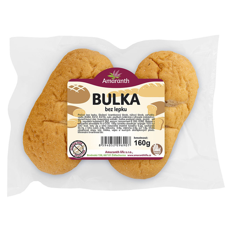 AMARANTH Bezlepková žemľa 2 kusy
