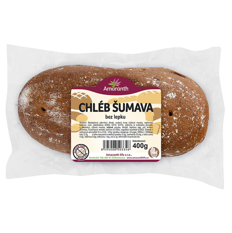 AMARANTH Bezlepkový chlieb Šumava 400 g