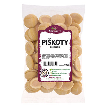AMARANTH Piškóty bezlepkové 100 g (Bezlepkové sušienky a pochutiny) - Sladké