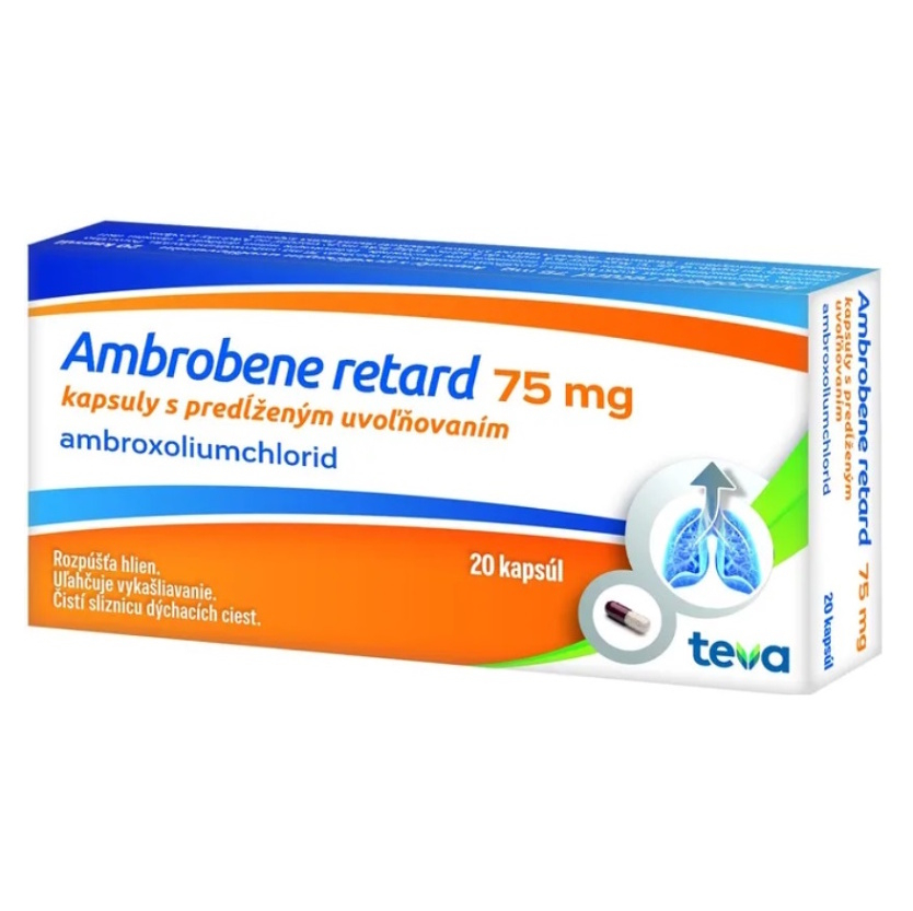 AMBROBENE Retard 75 mg s predĺženým uvoľňovaním 20 kapsúl kúpite na Mojalekaren.sk