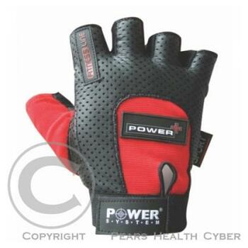 AMINOSTAR Fitness rukavice POWER PLUS čierno-červené L