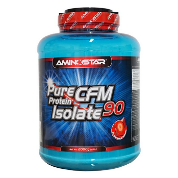 AMINOSTAR Pure CFM proteín isolate 90% príchuť jahoda 2000 g