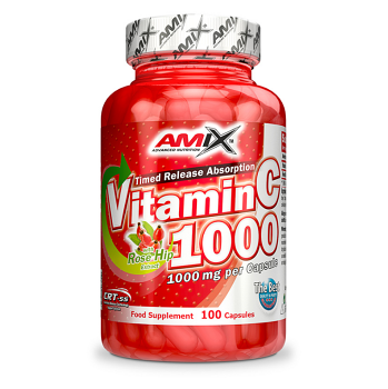 AMIX Vitamín C 1000 mg s extraktom zo šípok 100 kapsúl
