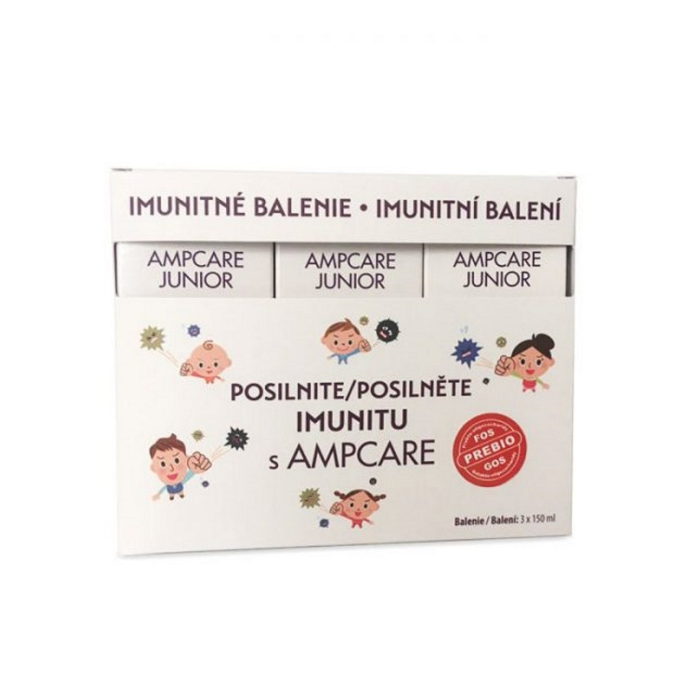 AMPCARE Junior sirup Imunitné balenie 3x150 ml