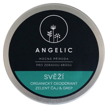 ANGELIC Svieži organický dezodorant Zelený čaj & grep 50 ml