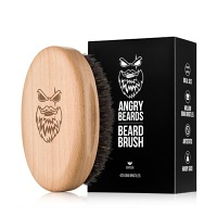 ANGRY BEARDS Gentler Drevená kefa na fúzy (mäkšie štetiny)