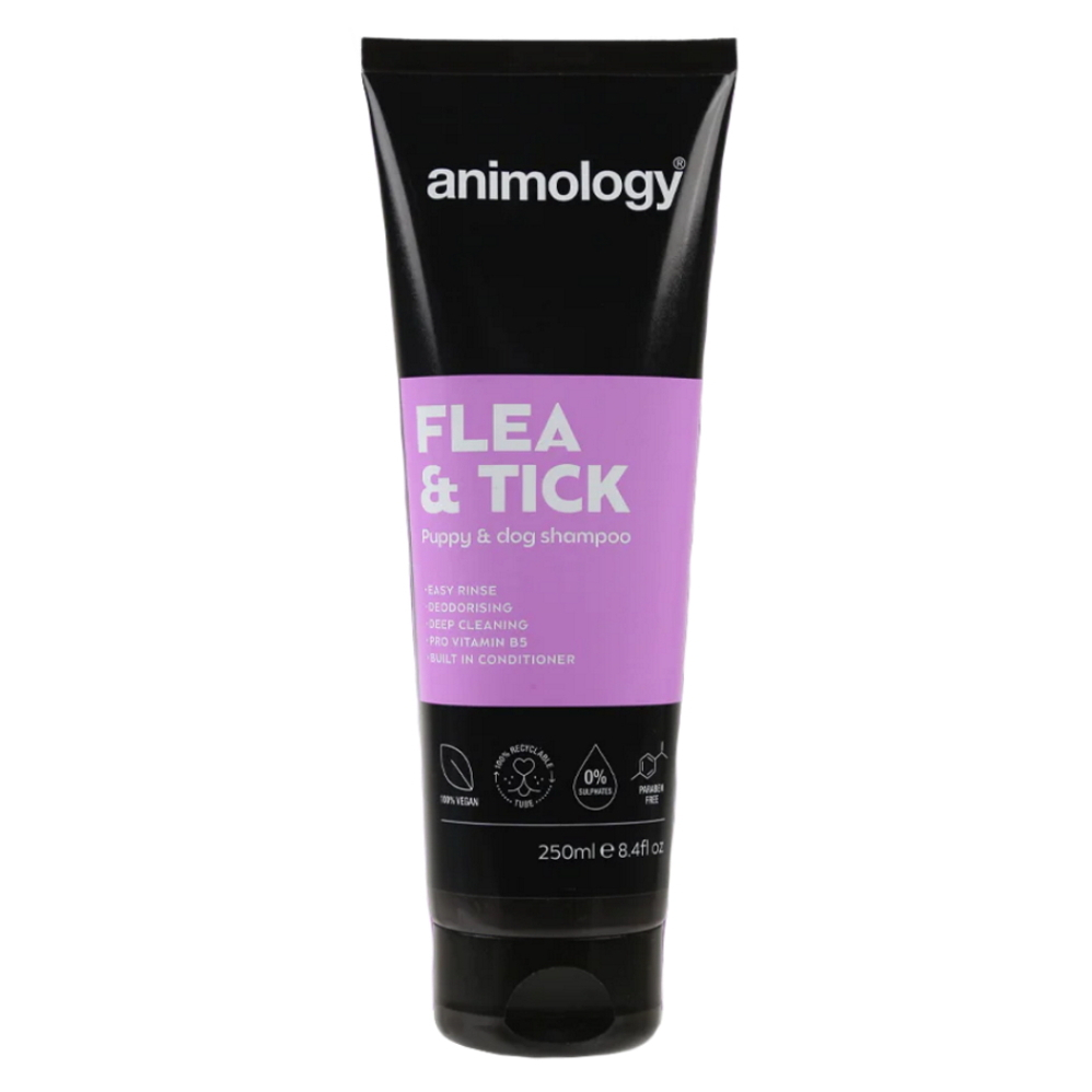 E-shop ANIMOLOGY Flea & tick antiparazitný šampón pre psov 250 ml
