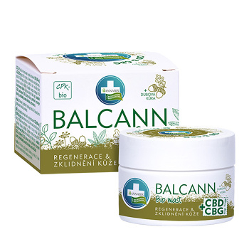 ANNABIS Balcann Konopná masť CBD+CBG BIO 50 ml (Prírodná starostlivosť o telo) - Prírodné