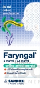 Faryngal 2 mg/ml + 0,5 mg/ml orálna aerodisperzia 30 ml, expirácie