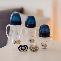CANPOL BABIES Antikoliková fľaša EasyStart sleepy koala modrá 300 ml
