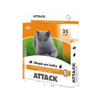 Antiparazitárny obojok Attack 35cm mačka