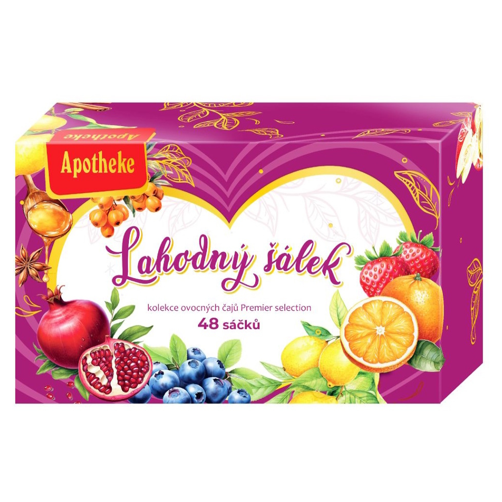 APOTHEKE KOLEKCIA Lahodná šálka ovocné čaje v nálevových vreckách 48x2g (96g)